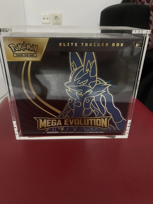 Pokemon Mega Evolution Lucario ETB καινούργιο με ακρυλικό