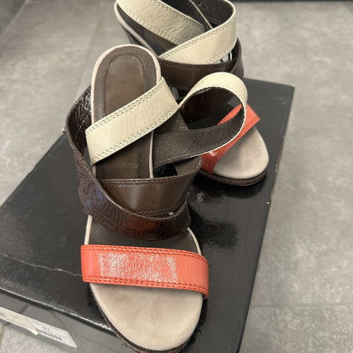 Miss Sixty high heel sandals used, size 37, beige and brown