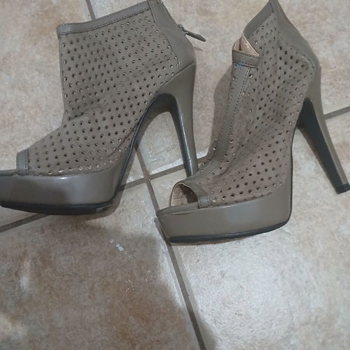 Tulipano women's grey high-heeled sandals size 38
