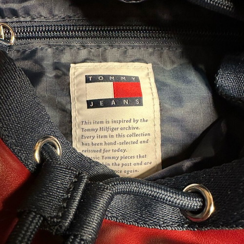 Tommy Jeans Heritage Flap Backpack burgundy like new