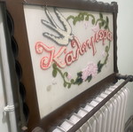 Framed embroidery like new