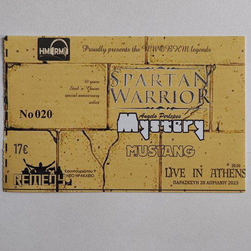 Spartan Warrior ticket new, 28/4/2023, Remedy Club