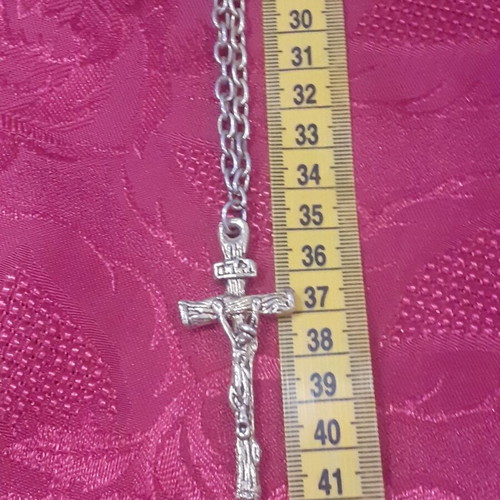 Vintage metal cross like new, gold color, 1970s