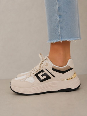 Guess chunky sneakers, beige and black, size 37