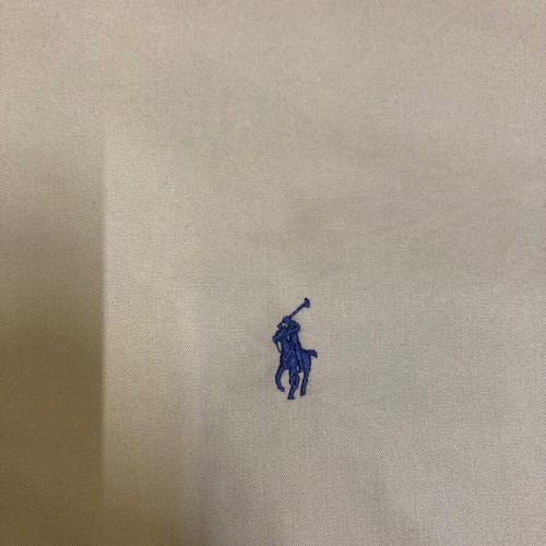 Ralph Lauren Oxford Long Shirt XXL, brown with dark blue pony