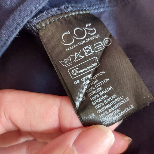 COS blouse A-line, blue, like new, size M