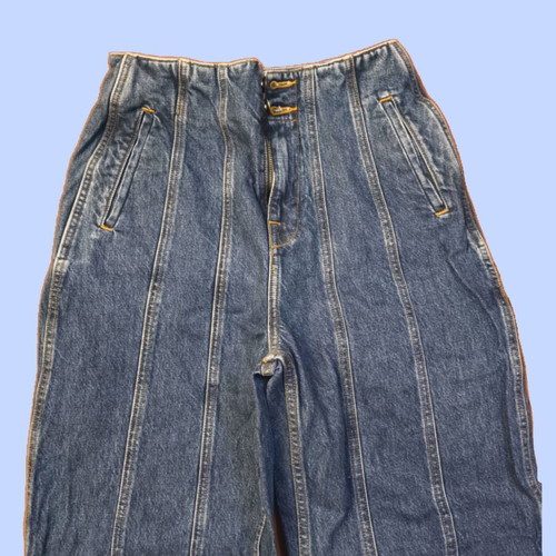 Zara Balloon Jeans like new, size 36, blue, thick warm fabric