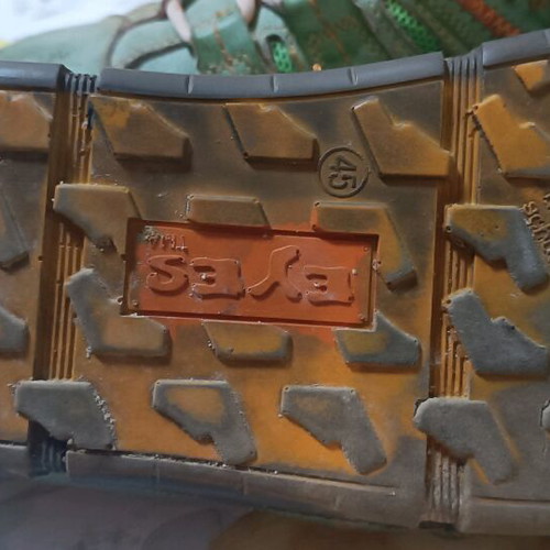 TMA leather shoes used, green, size 45