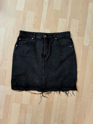 Φούστα τζιν μαύρο H&M σαν καινούργιο, μέγεθος L
