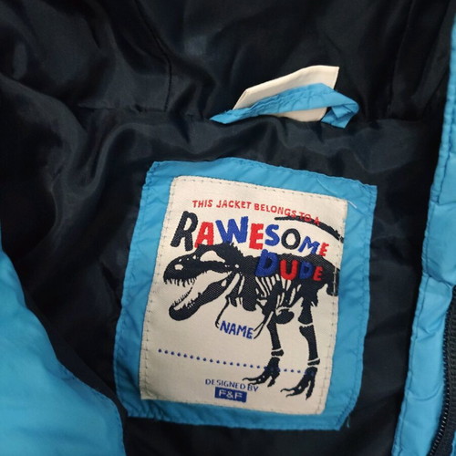 F&F jacket used for 2-3 years old in blue color with hood