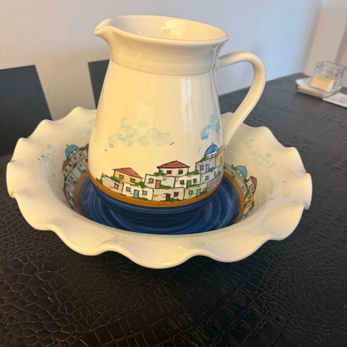 Ceramic decorative set hand-painted like new