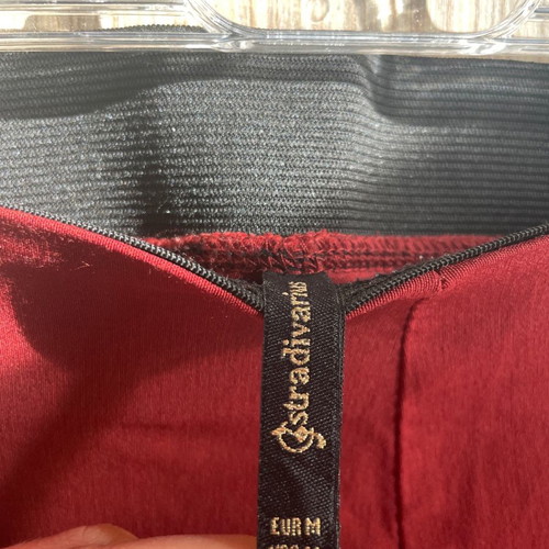 Stradivarius official fitted pants size M like new, brick red