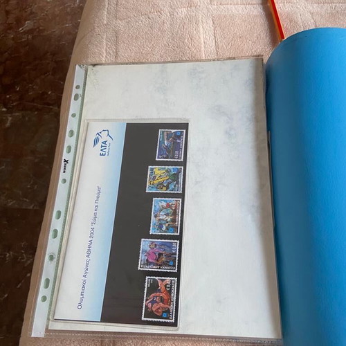Olympic Europa stamps used with first day covers
