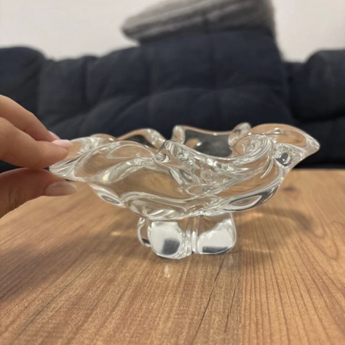 Chribska Bohemian art glass decorative ashtray