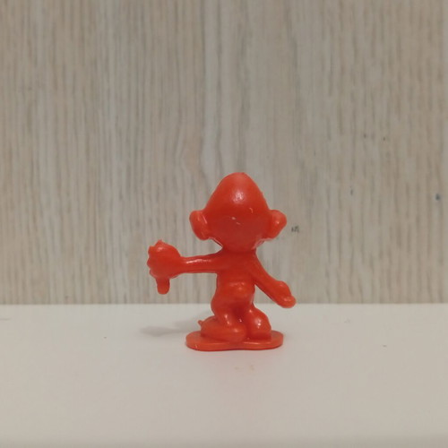 Vintage Smurfs plastic figure used, 1980s, 3cm height