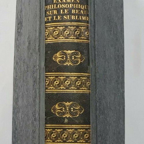 Philosophy Book Examen Philosophique sur le Beau et le Sublime 1823
