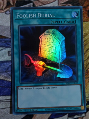 Foolish Burial супер рядка Yu-Gi-Oh! карта заклинание
