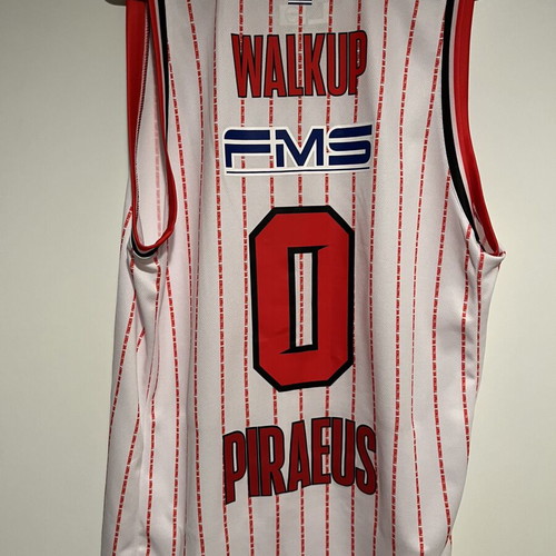 Olympiacos Basketball Jersey GSA Away 2023-24 #0 Thomas Walkup