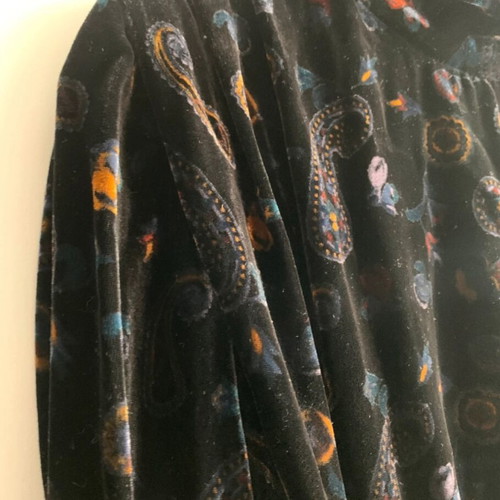 Vintage velvet dress Zara like new, black, size M