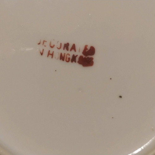 Chinese handmade porcelain plate and bowl used