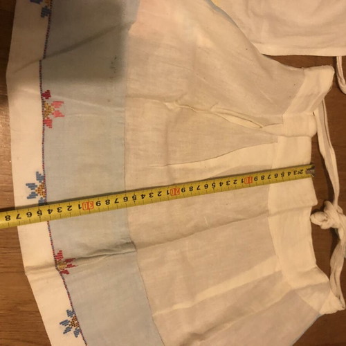 Vintage traditional aprons from Crete, like new, set of 2