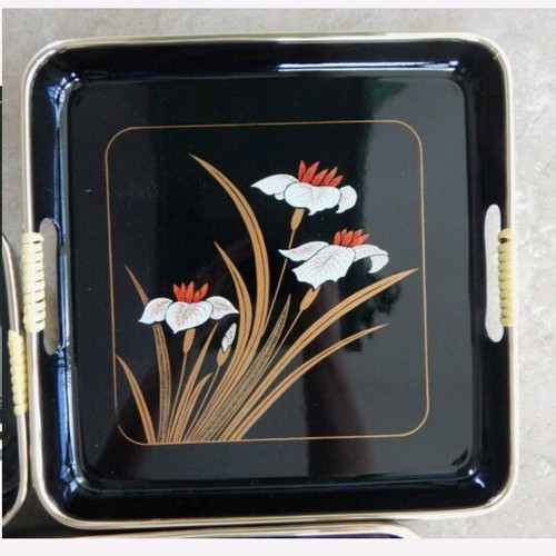 Japanese serving trays new, vintage 80's style