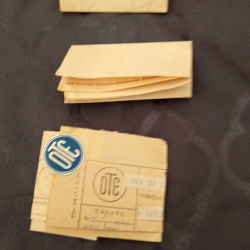 Radio telegraphs and OTE telegram used from 1965-66