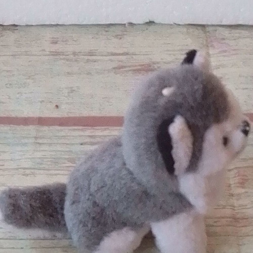 Vintage stuffed dog Trudi Peluches Siberian Husky like new