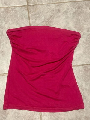 Γυναικεία στράπλες μπλούζα size S σαν καινούργια, σκούρο ροζ