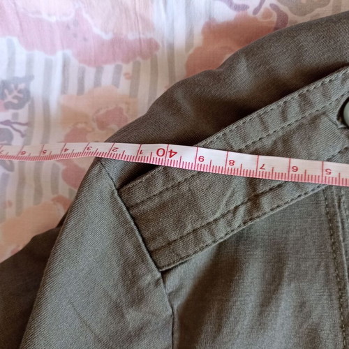 H&M short-sleeve shirt Large, khaki green, 100% cotton, like new