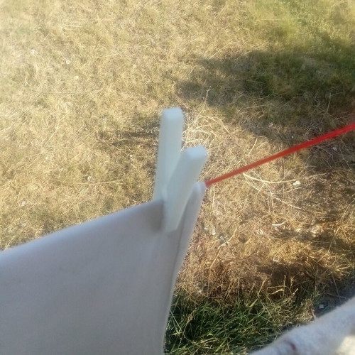 3D Printed White Clothes Pegs, Set of 10