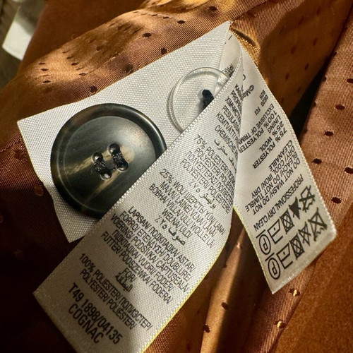 Marks & Spencer wool coat used, tan, size small