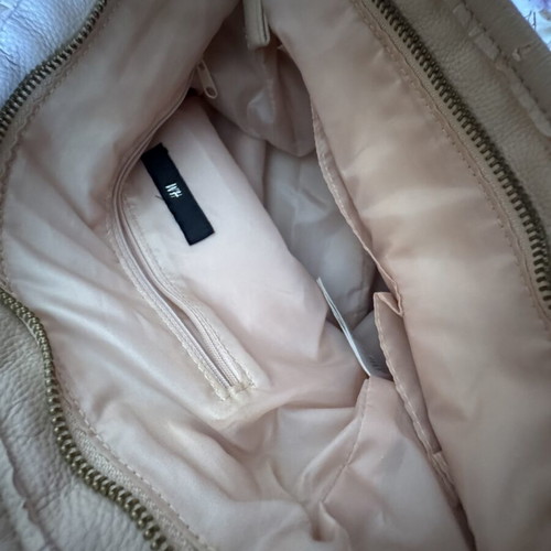 Boho H&M bag with fringes like new, beige