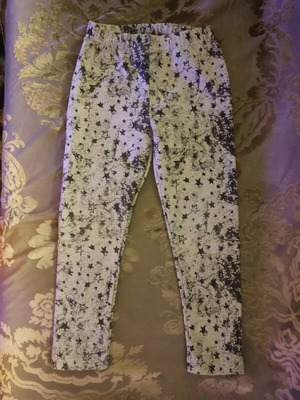 Reflex kids' leggings size 6 like new, black and grey