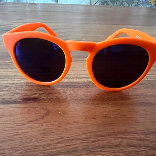 Aperol Spritz Sunglasses new, orange frame with blue lenses