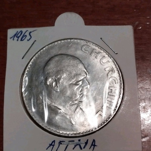 Collectible coin Queen Elizabeth - Winston Churchill 1965 like new