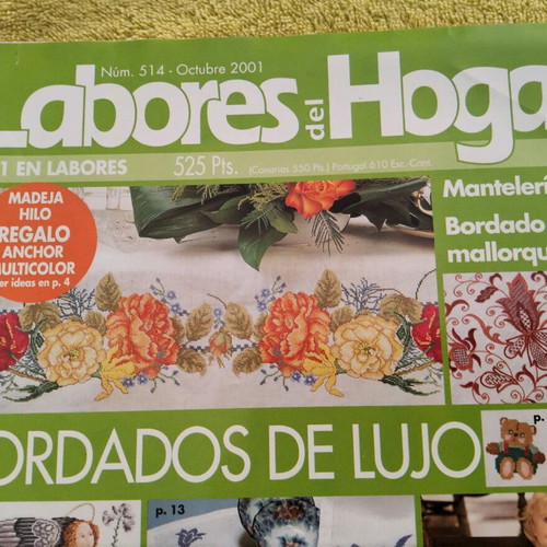 Labores del Hogar magazines used, vintage, embroidery and knitting ideas