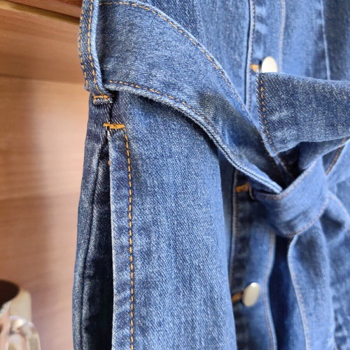 Denim dress for women, size 38, blue