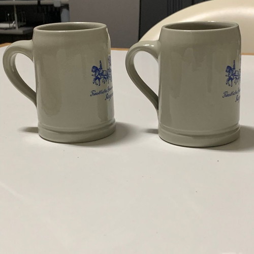 Thurn u. Taxis collectible beer mugs 0.25 l new, set of 2