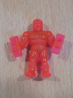 Alien Muscle Scudiero transparent red rubber figure used