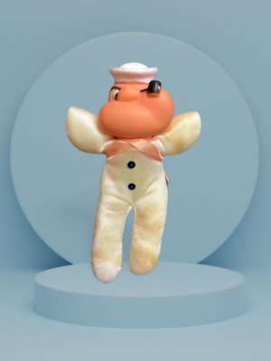 Popeye figure used, old plush, rare