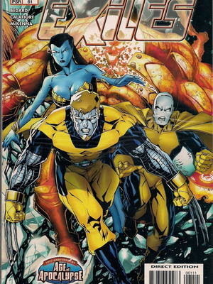 Exiles Marvel Comics употребяван, чужд език (2001)