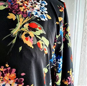 vintage 70s γυναικείο φορεμα μακρύ μανίκι