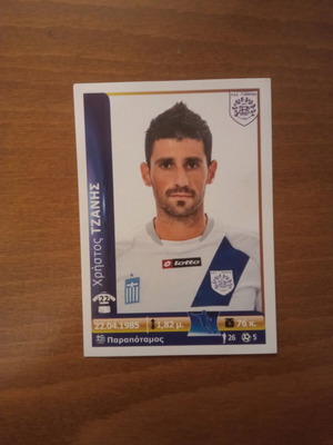 Αυτοκόλλητο Panini Superleague Ελλάδα 2012 Νο360 Χρήστος Τζάνης καινούργιο