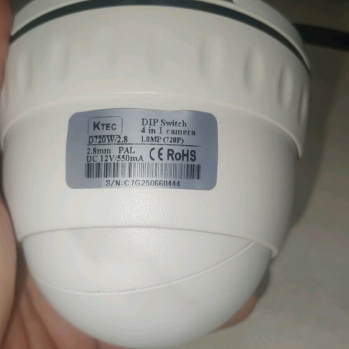 KTEC D720W Security Camera used, 1.0 MP, 2.8mm lens
