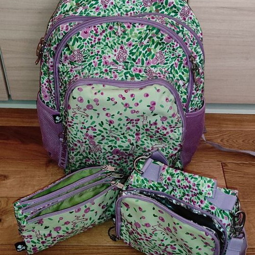 Busquets Dreamer School Backpack Set for Primary, Pencil Case & Lunch Bag Used, Lilac