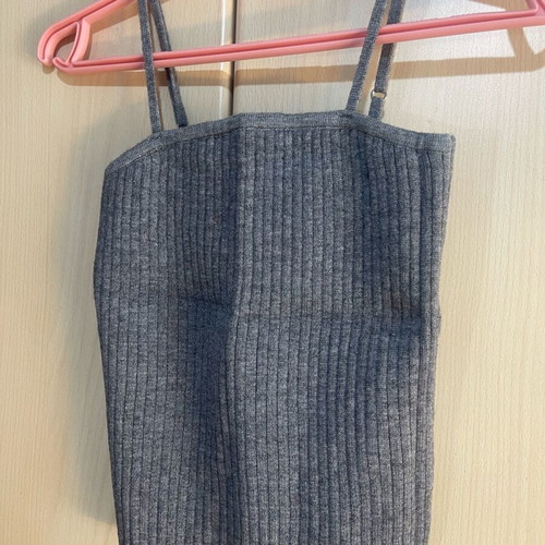 KRVN Karavan Grey Ribbed Tank Top New With Tags