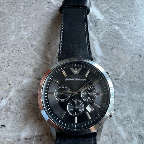 Emporio Armani men's watch AR2447 like new, black