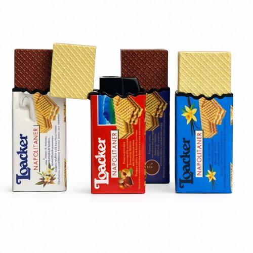 Windproof Loacker Wafer Lighter new with stable flame