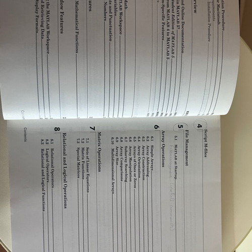 MATLAB The Language of Technical Computing Version 5 new